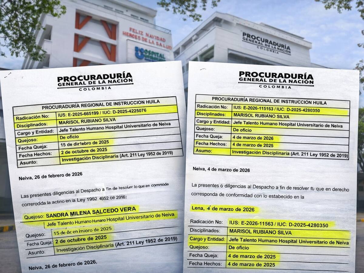 Procuraduría investiga presiones para apoyar campañas políticas en hospital de Neiva