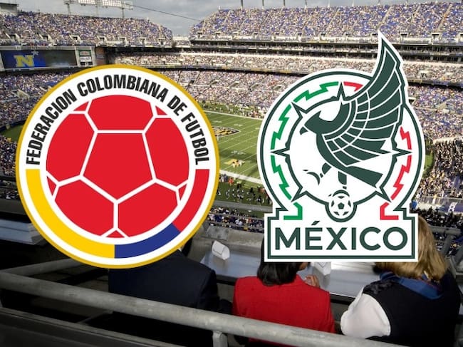 Colombia vs. México / Composición: Caracol Radio