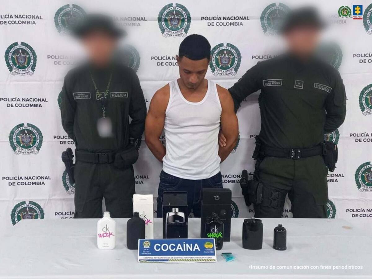 A la cárcel hombre que pretendía abordar un vuelo desde Cartagena con cocaína en su maleta