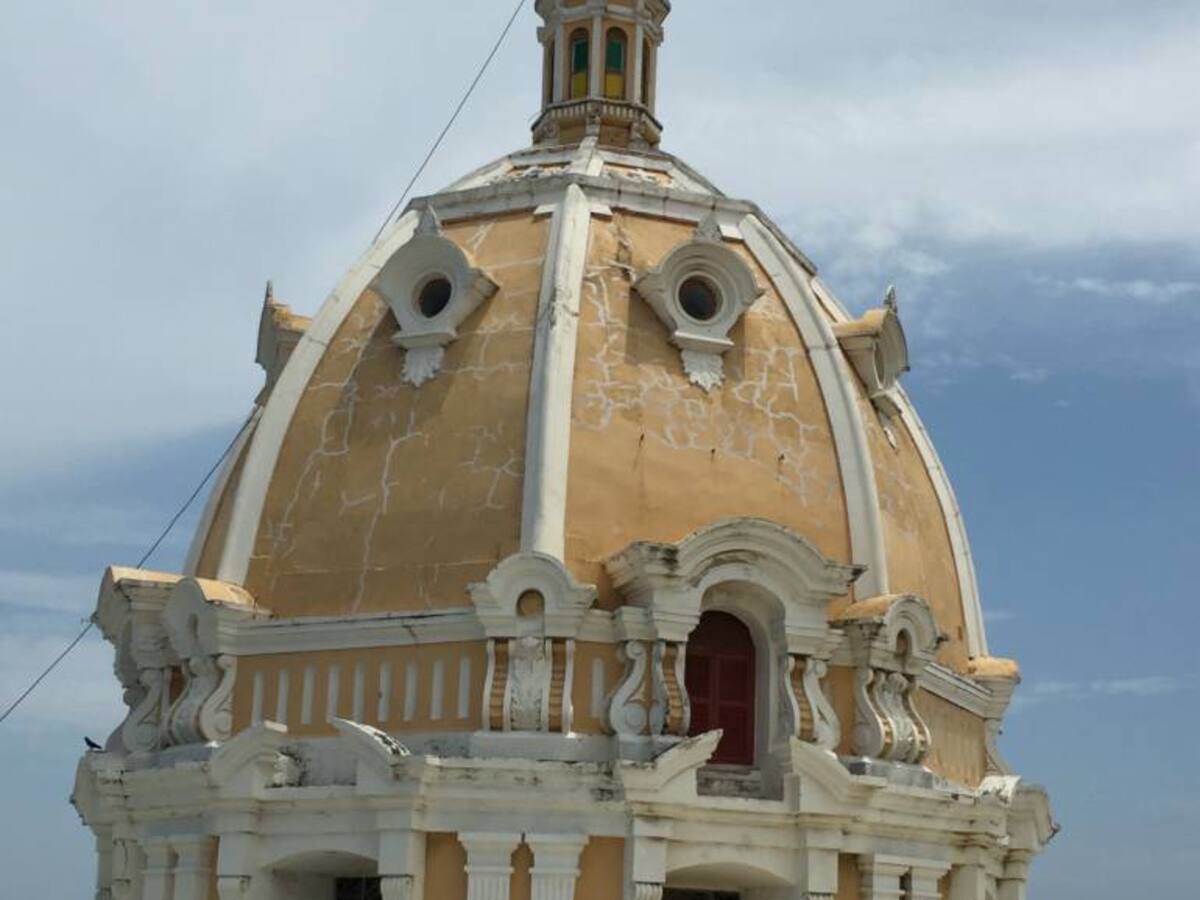 Inician obras de reparación de la cúpula iglesia San Pedro Claver en Cartagena