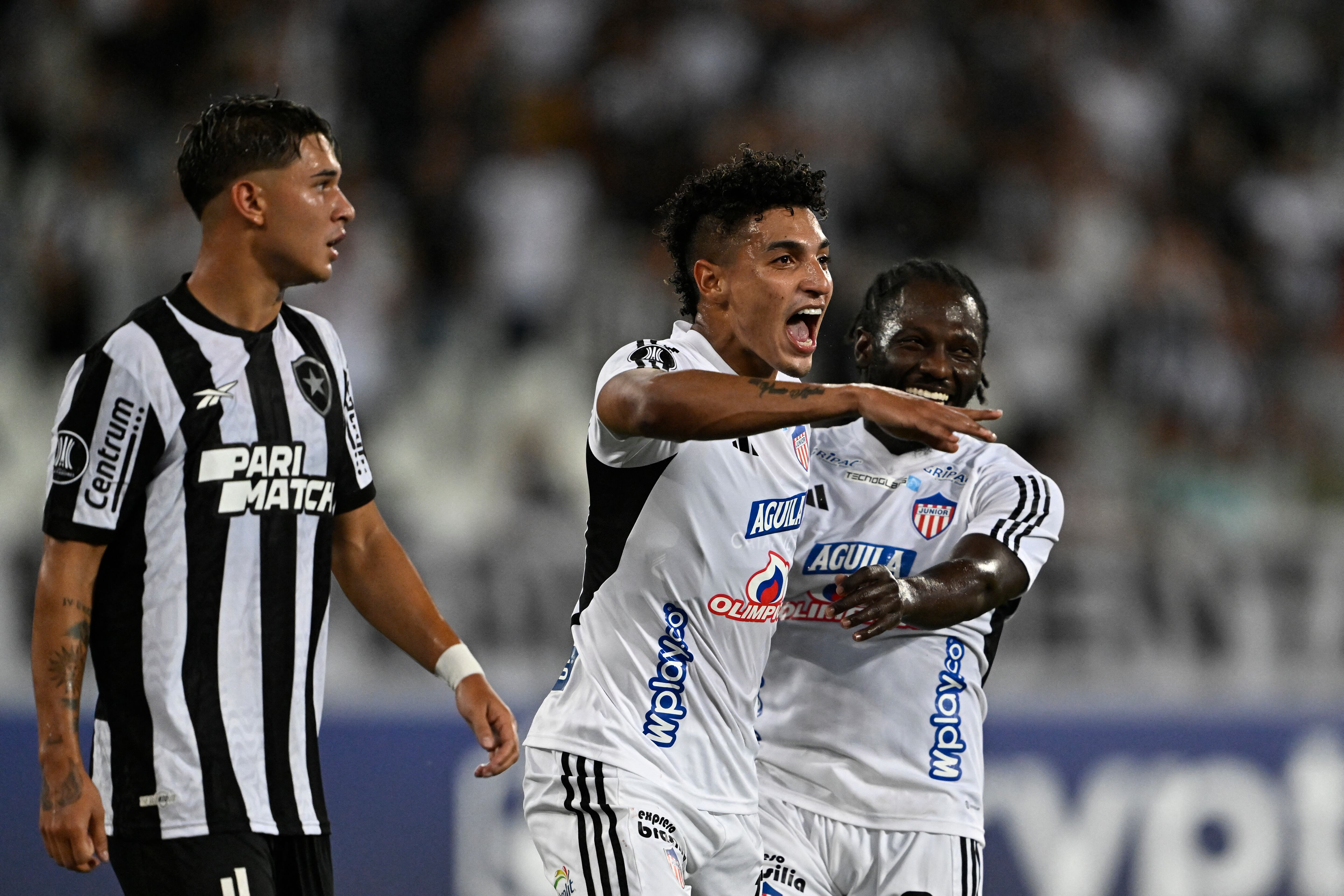 Victoria de Junior en casa del Botafogo en Copa Libertadores. (Photo by MAURO PIMENTEL/AFP via Getty Images)
