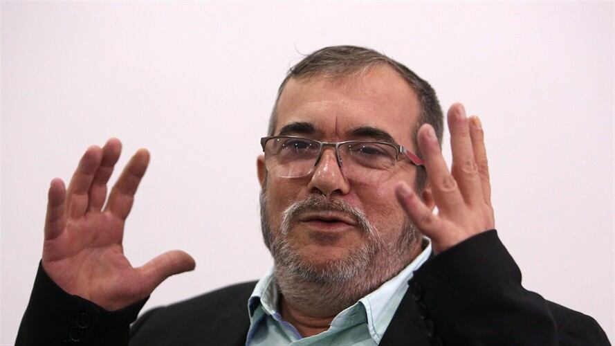 El máximo líder de las FARC, Rodrigo Londoño, alias "Timochenko". Foto: Agencia EFE - Mauricio Dueñas Castañeda