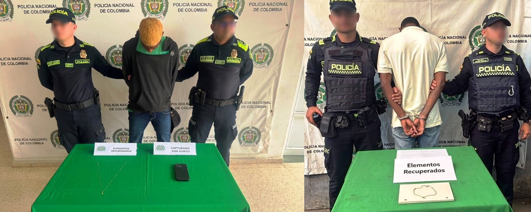 Capturados dos presuntos asaltantes en Cartagena durante una persecución
