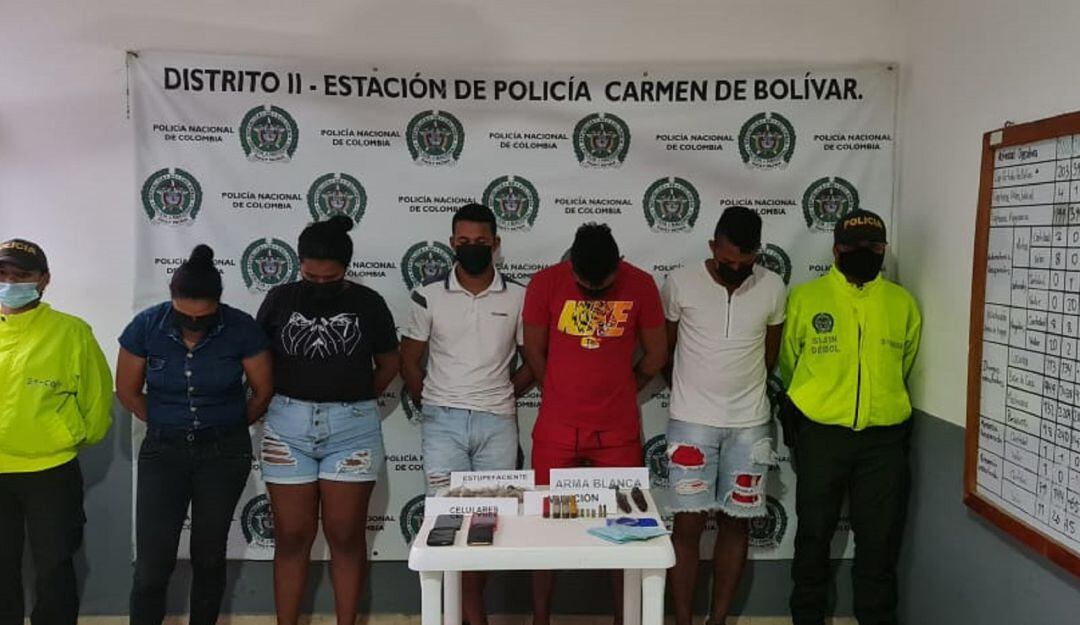 Según la Policía, este grupo operaba en el municipio de Zambrano y pueblos aledaños