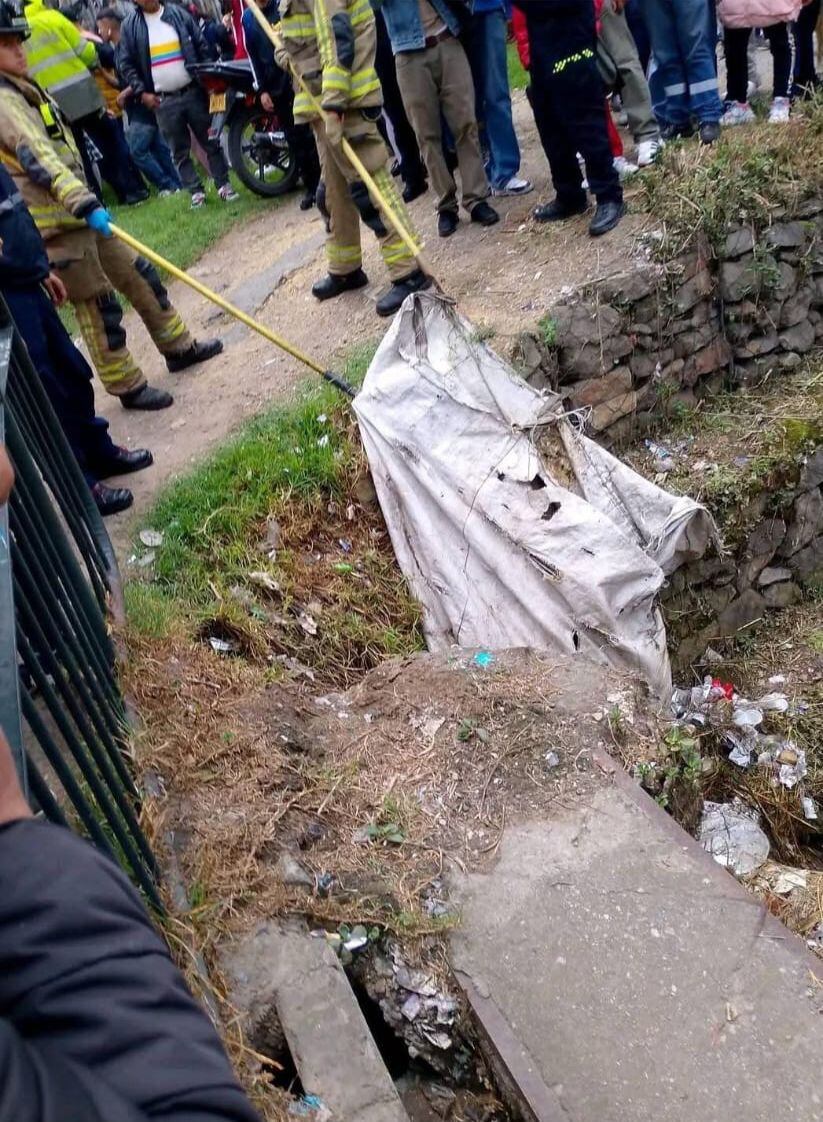 Hallazgo de un cuerpo envuelto en un bolsa en el sur de Bogotá.