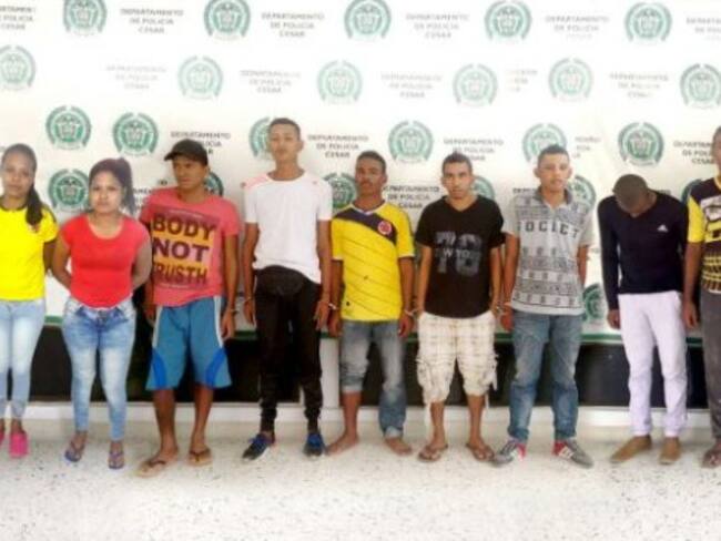 Capturan a 14 extorsionistas de comerciantes, transportadores y ganaderos del Cesar