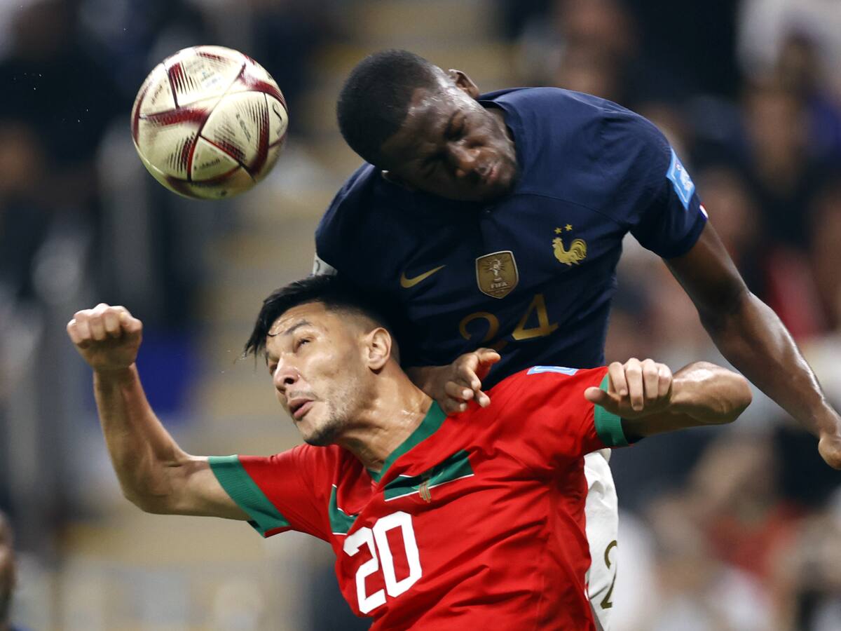 Ibrahima Konaté fue el bastión defensivo de Francia ante una combativa Marruecos