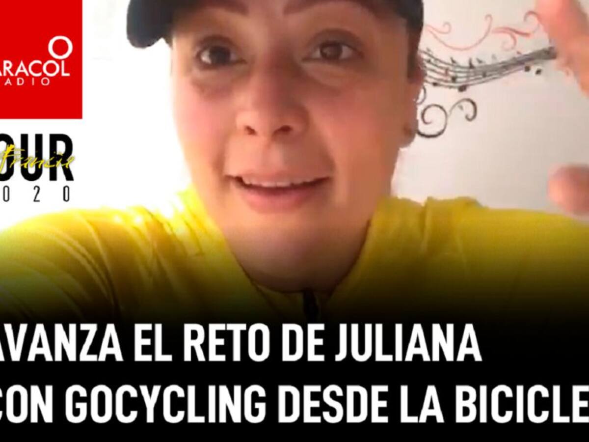 Avanza el reto de Juliana con Gocycling desde la bicicleta