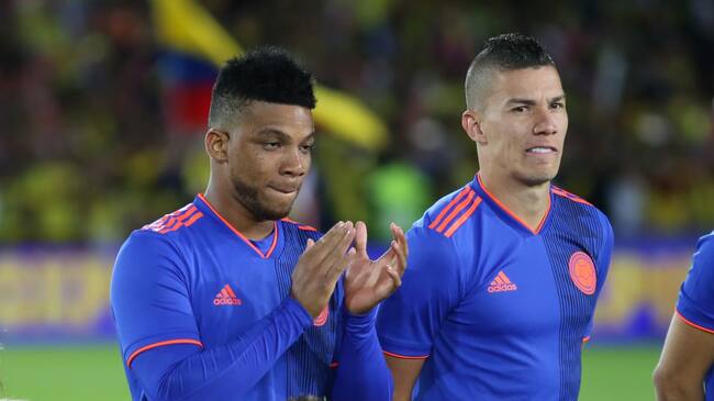 Frank Fabra y Matheus Uribe