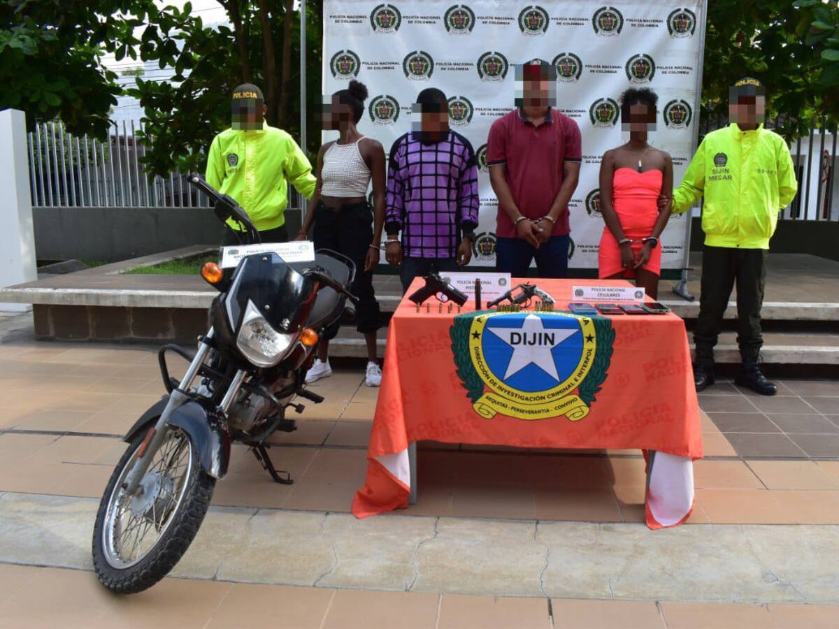 Capturadas cuatro personas con armas de fuego y municiones cerca a la cárcel de Ternera