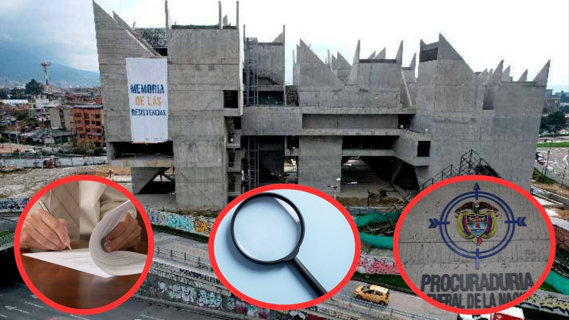 Procuraduría con lupa en obra del Museo de la memoria de Colombia