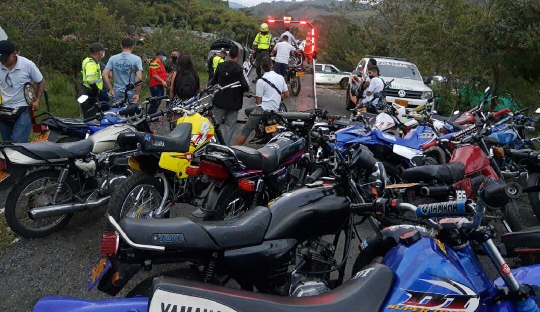 Piques ilegales en Caldas