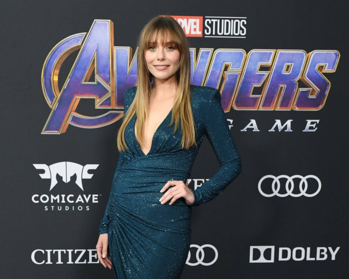 La actriz Elizabeth Olsen en la premier de Avengers: Edgame