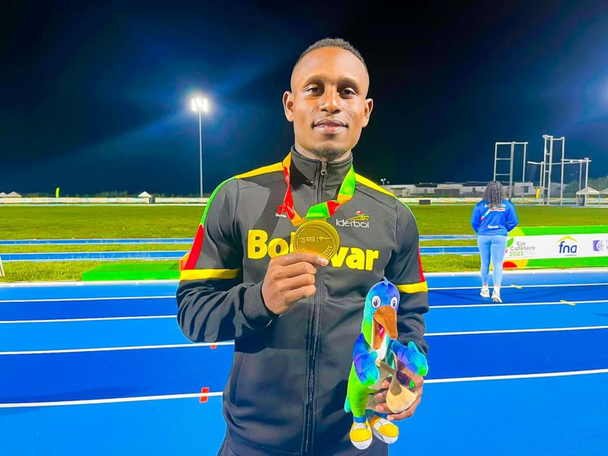 Geiner Moreno: única medalla de Oro en atletismo para Bolívar en juegos nacionales