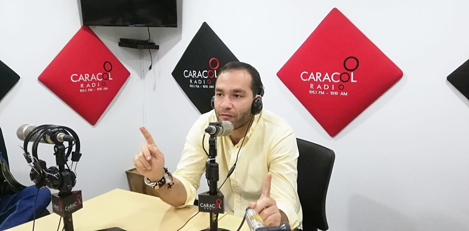 Líder político Jorge Andrés Géchem. Foto: Caracol Radio.