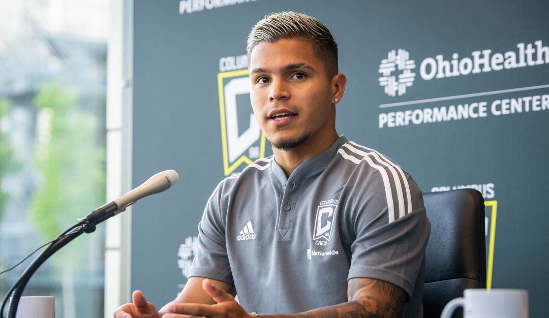 Juan Camilo 'Cucho' Hernández fue presentado oficialmente como nuevo jugador del Columbus Crew