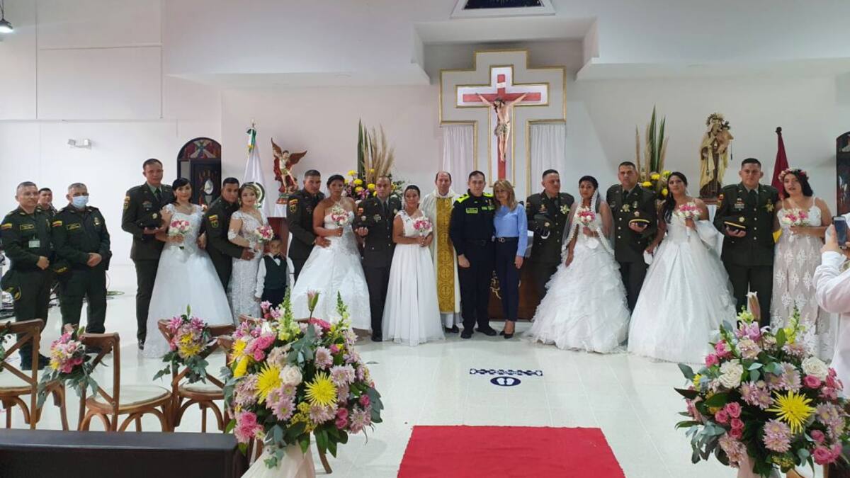 Policías del Tolima dieron el Sí ante el altar