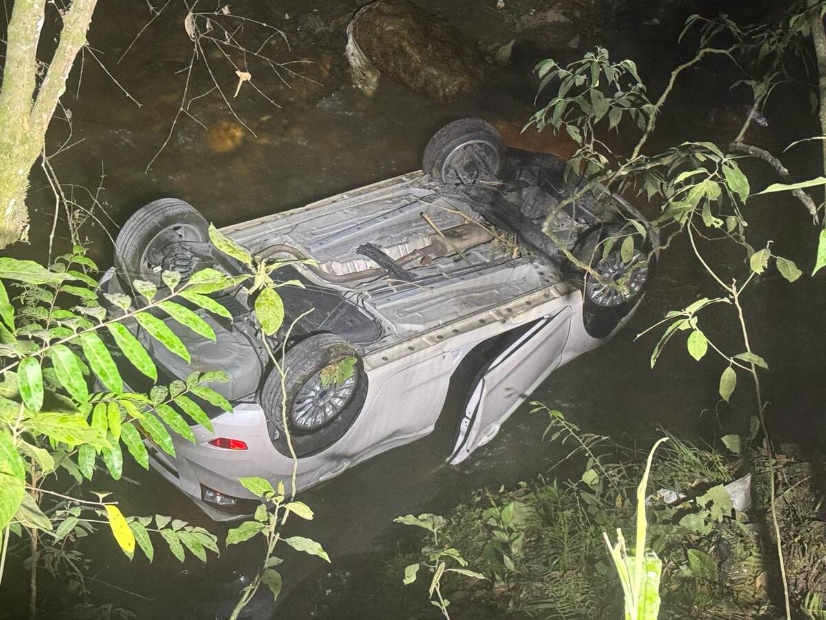 Mujer resultó herida después de que cayera con su carro a una quebrada de Manizales