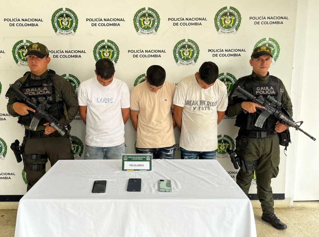 Capturados presuntos integrantes del ELN por la Policía Nacional/ Foto Denor