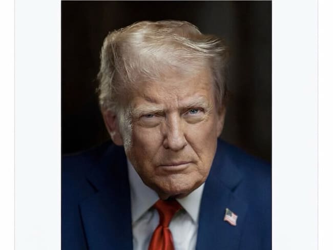 Trump publica una imagen en su red social con el cargo de “presidente interino de Venezuela”