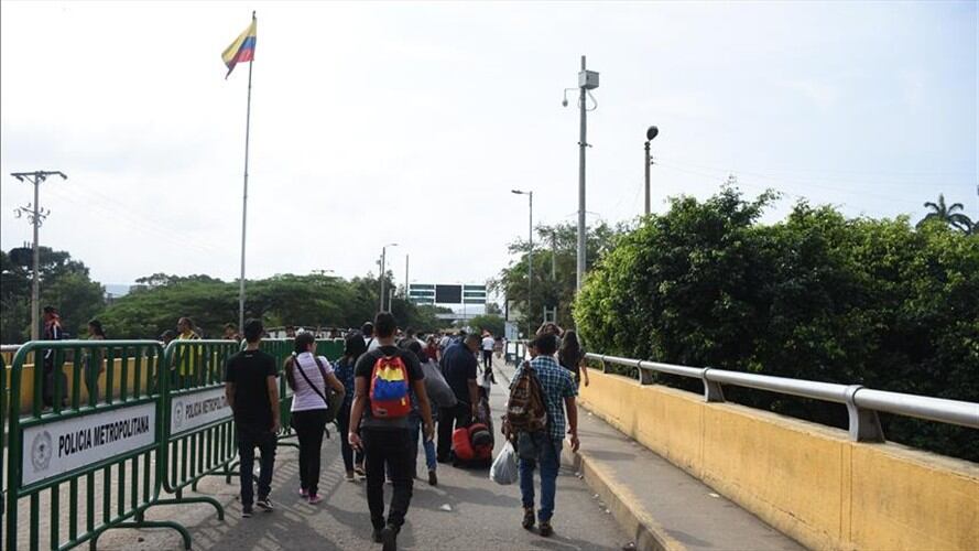 Migración Colombia realiza operativos en zona donde permanecen venezolanos asentados. Foto: Agencia Anadolu