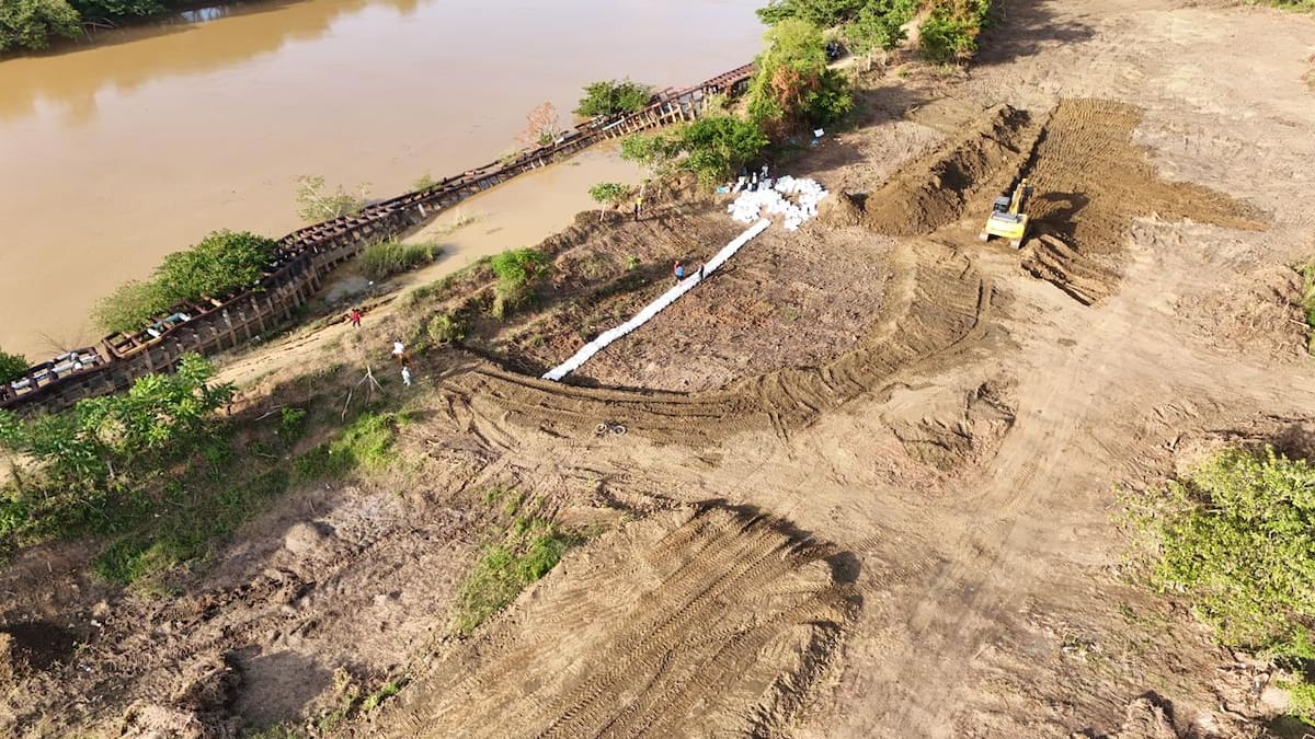 Restringen acceso a 100 metros del punto crítico del río Sinú en San Pelayo, Córdoba