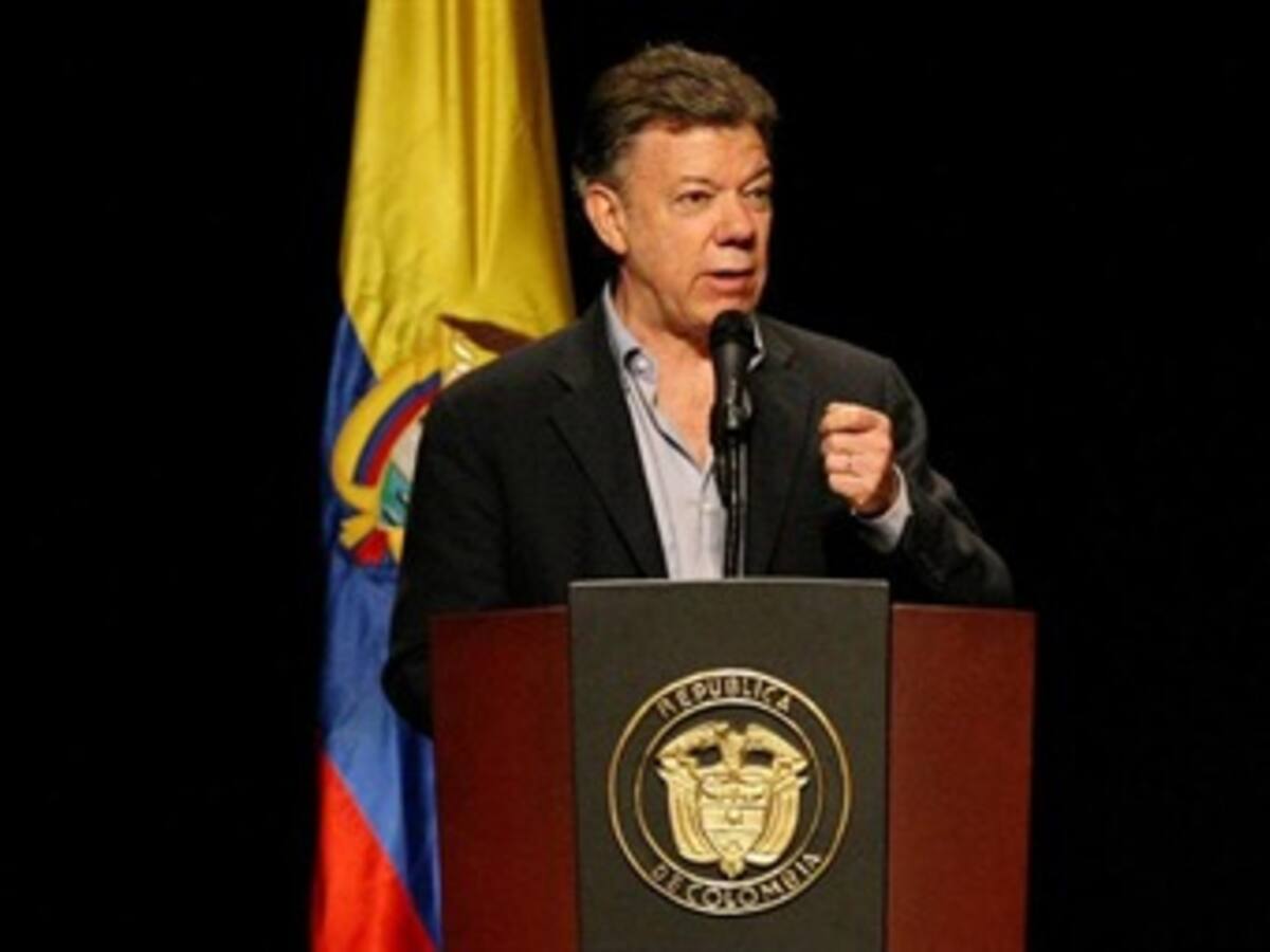 Presidente Santos dice que la protesta social en el país la permite la Democracia