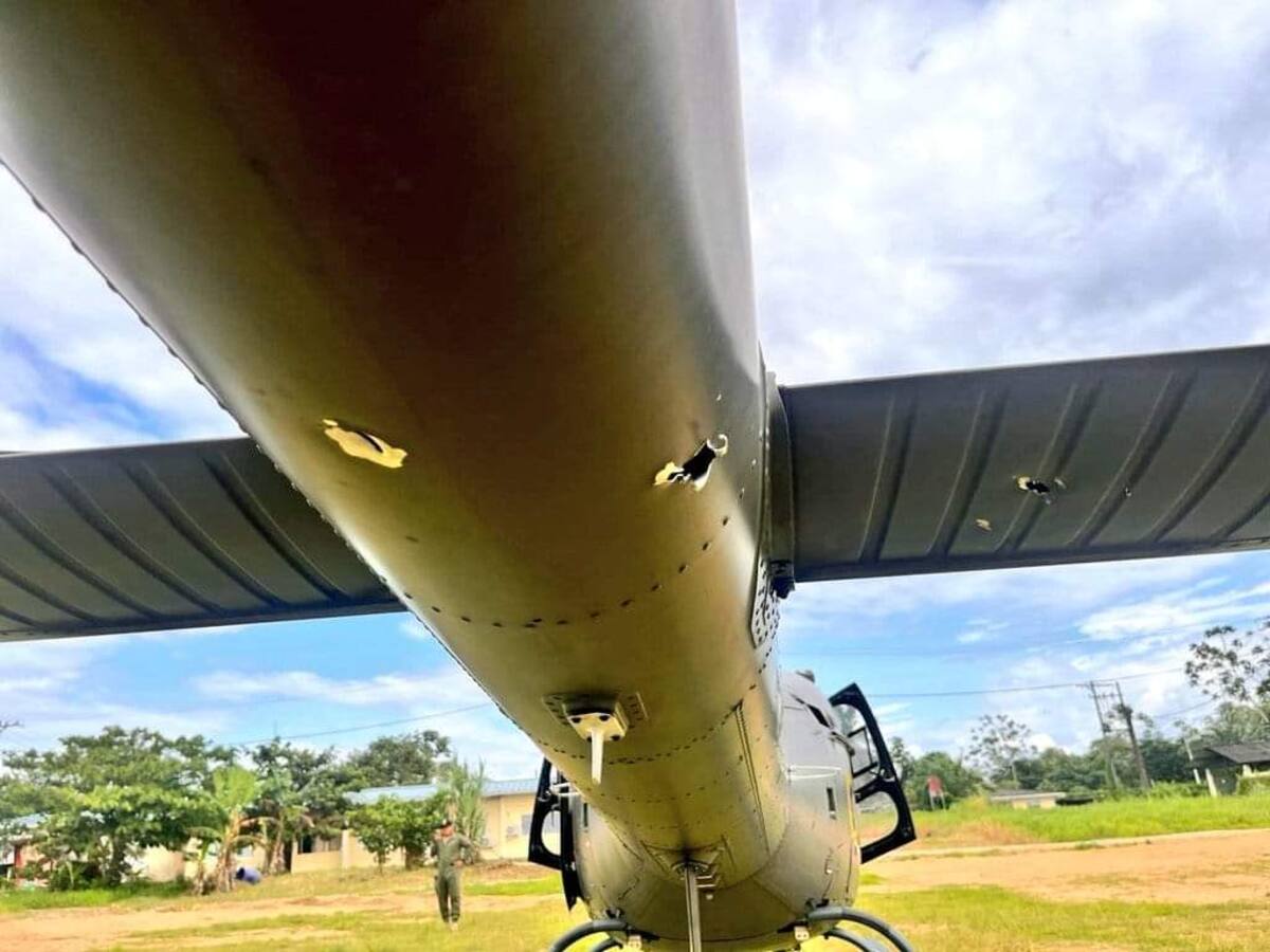 Disidencias de las Farc serían las responsables del ataque a un helicóptero de Ecuador