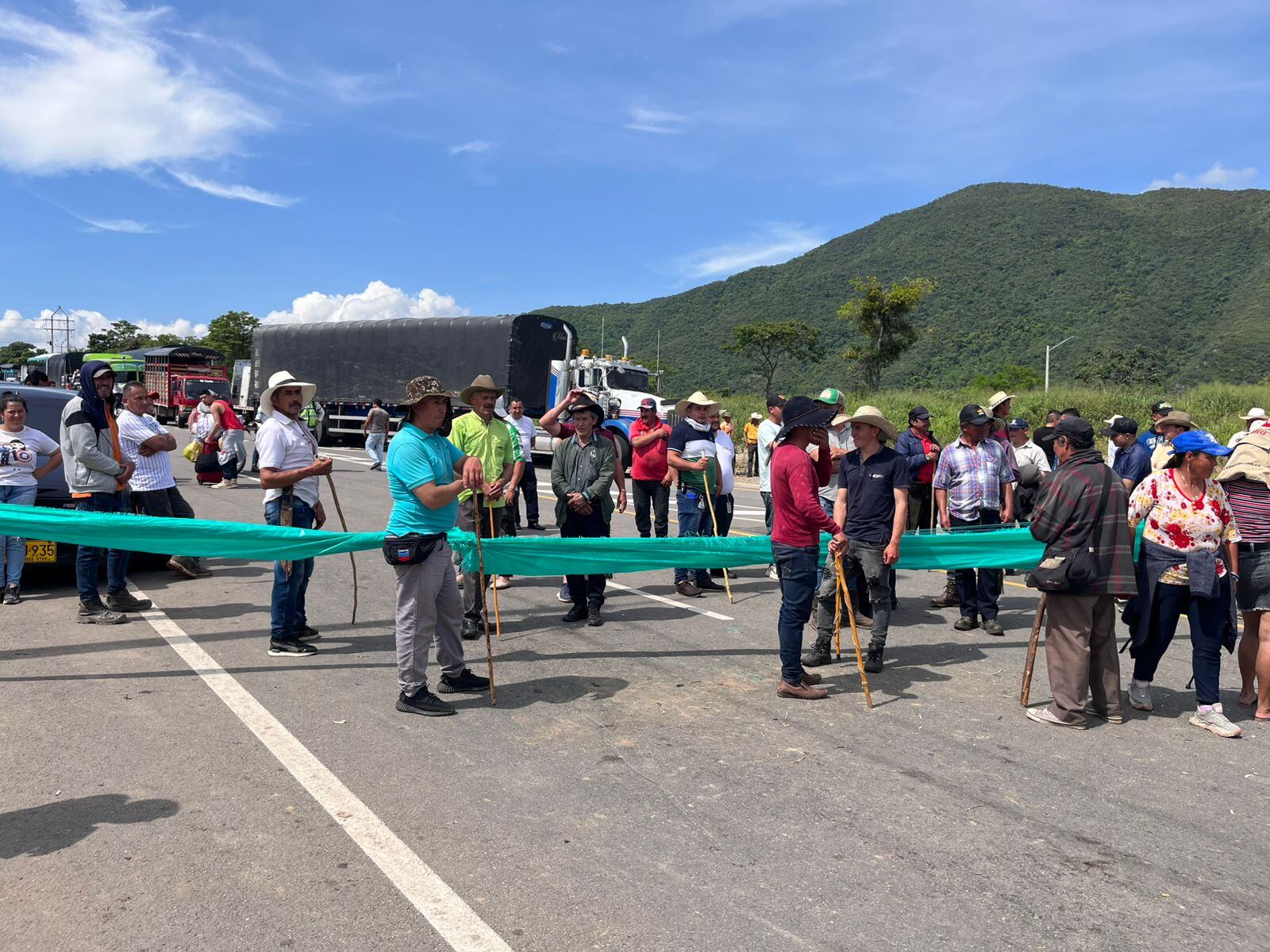 Paro campesino en Norte de Santander. / Caracol Radio Cúcuta.