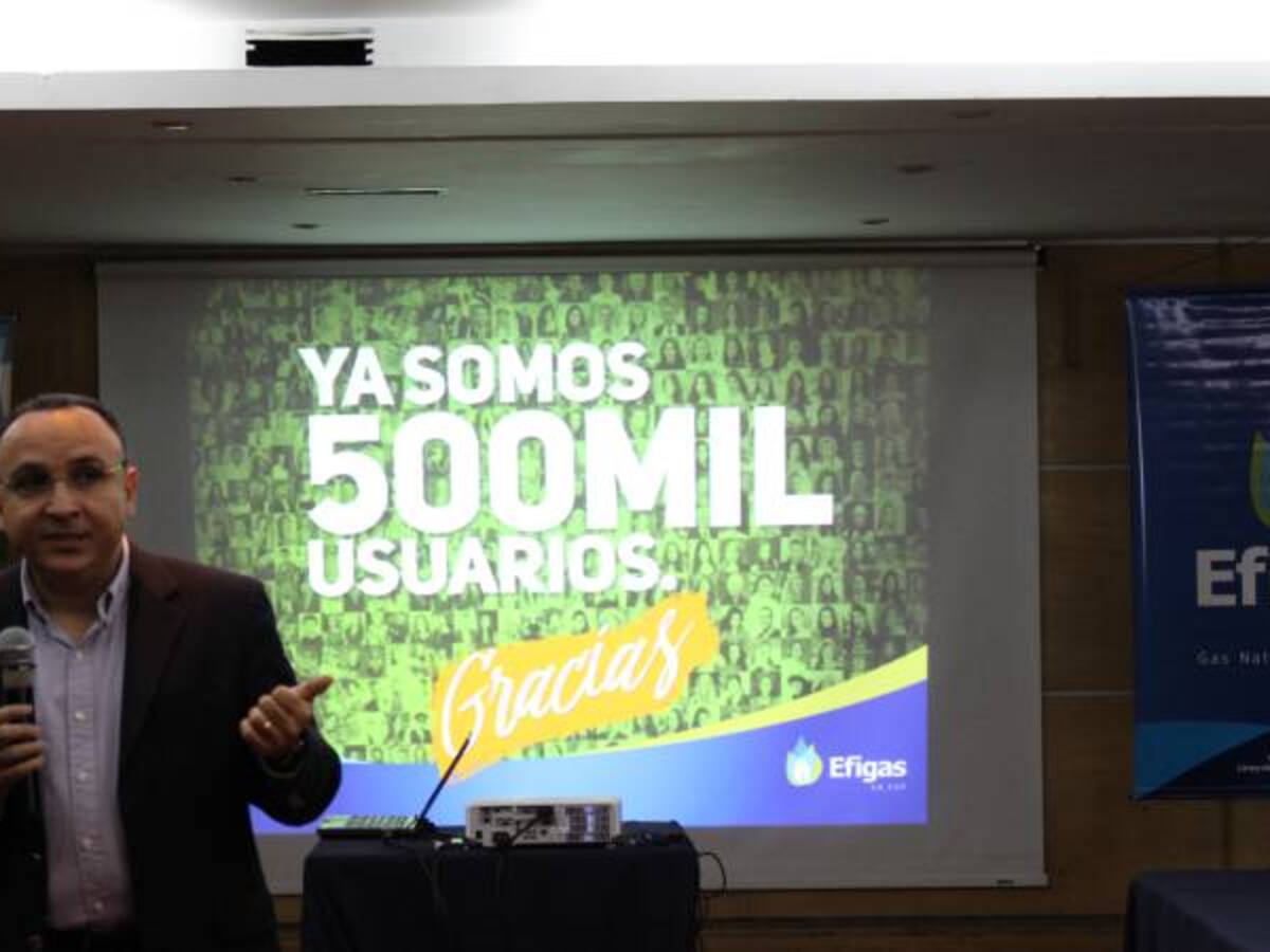 500 mil usuarios tiene Efigas en el eje cafetero, 136 mil en el Quindío