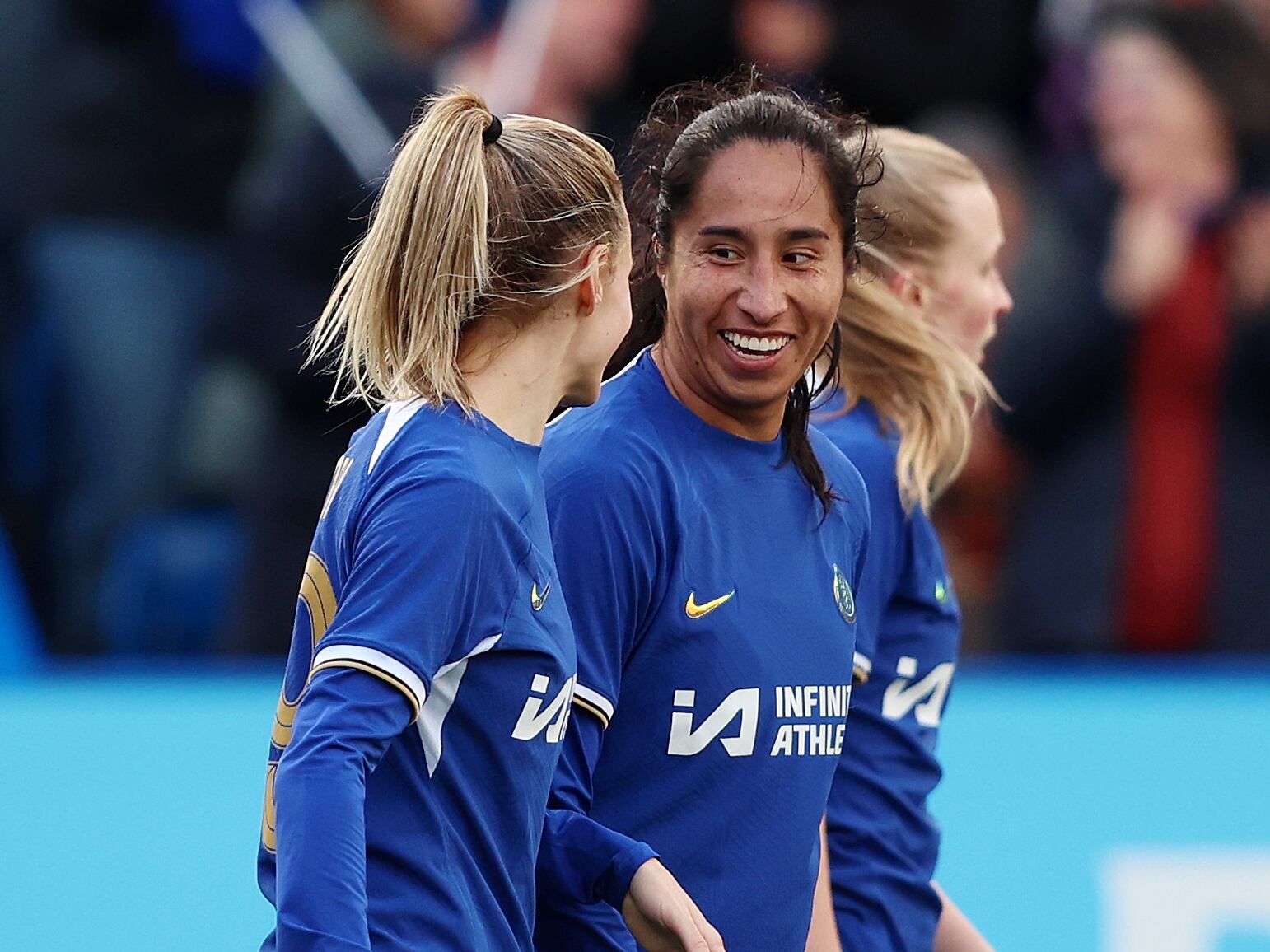 Mayra Ramírez, delantera del Chelsea. (Photo by Tom Dulat - The FA/The FA via Getty Images )