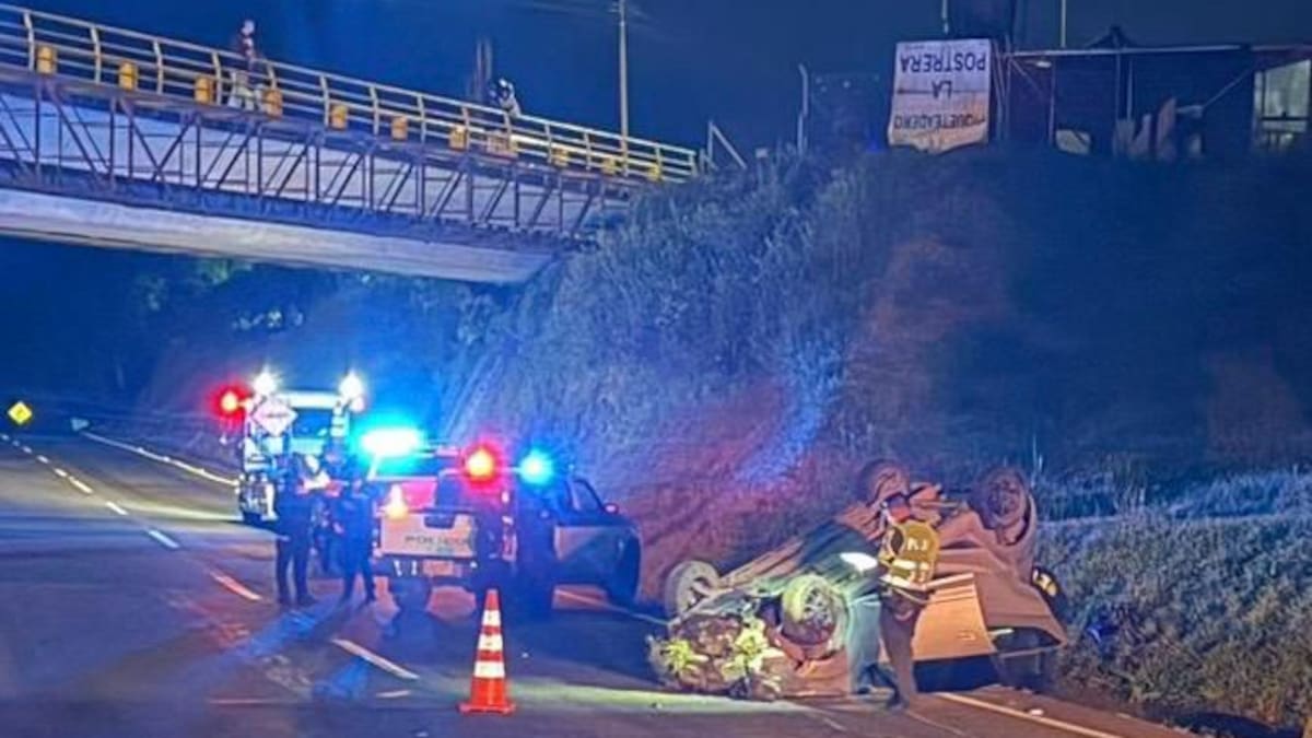 Recapturan a alias ‘El Caleño’, fugado en octubre de 2025. El vehículo en el que huía se volcó