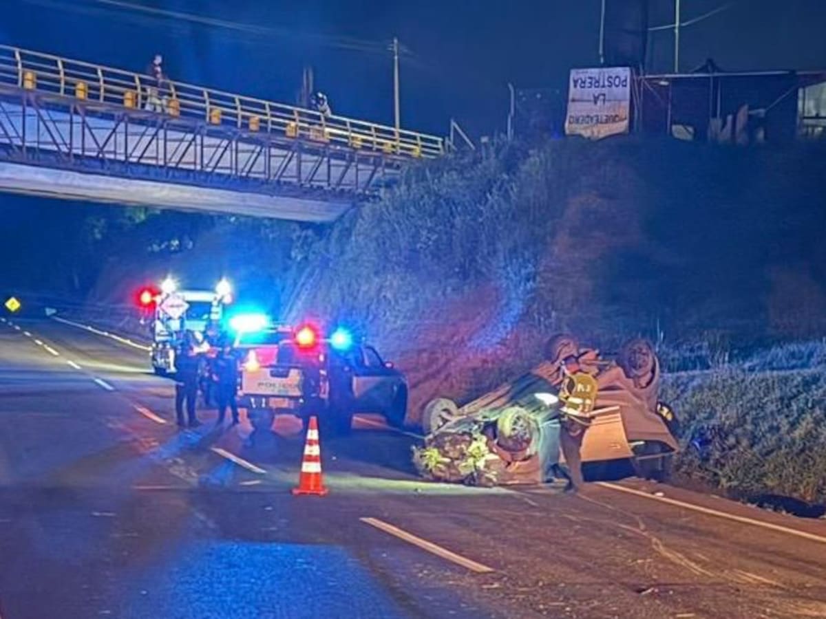 Recapturan a alias ‘El Caleño’, fugado en octubre de 2025. El vehículo en el que huía se volcó