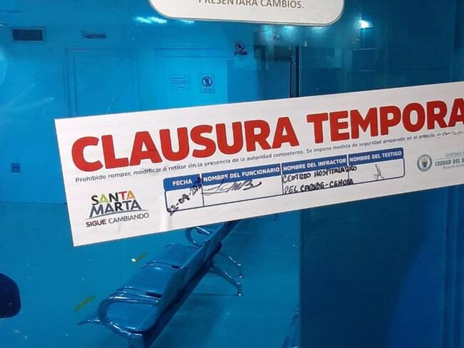 Sellan clínica en Santa Marta por presunta propagación de Covid-19