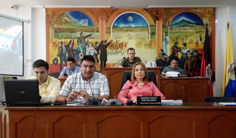 Secretario de gobierno Oscar Gerardino en control político en el concejo de Cúcuta 