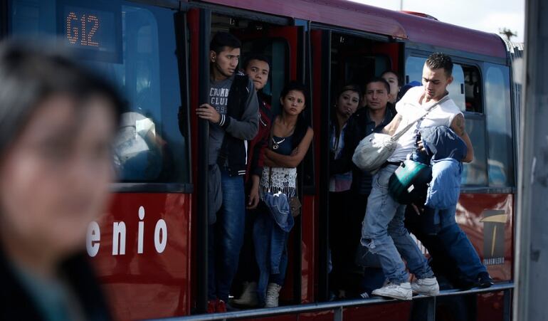 Colados en Transmilenio 