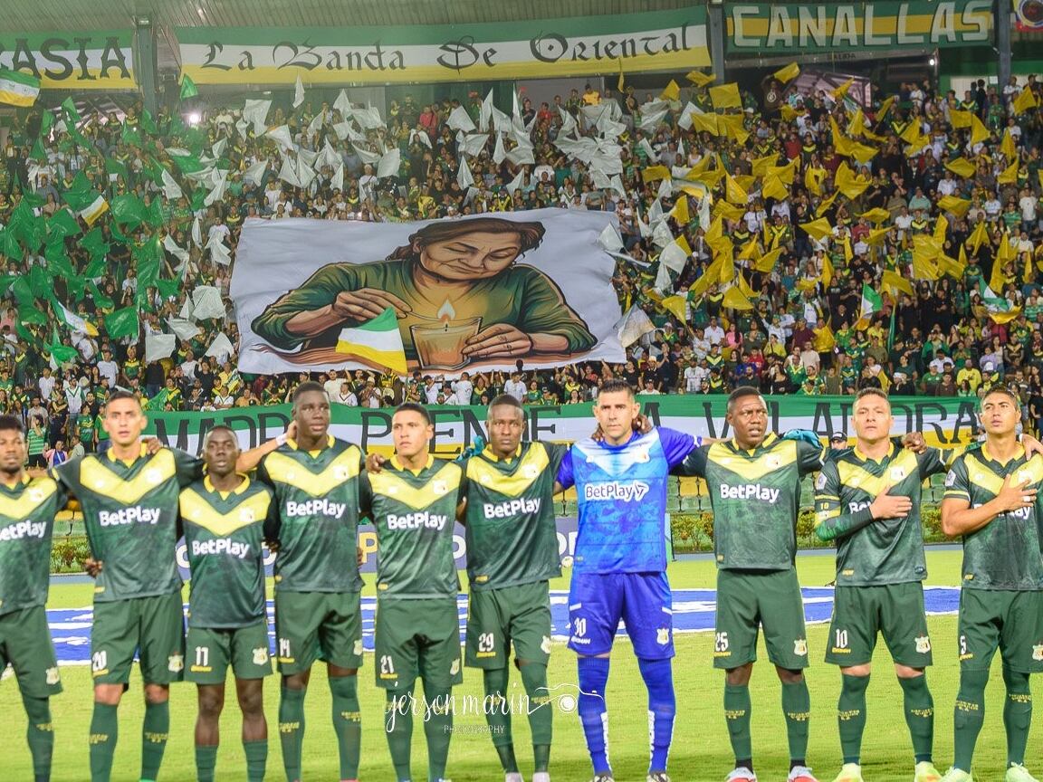 Deportes Quindío en su debut en los cuadrangulares / Twitter: @QuindioOficial.