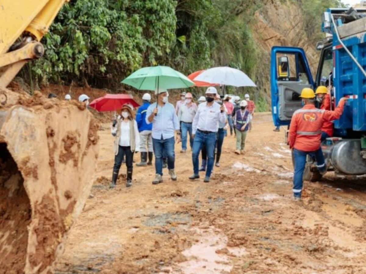 Obras en la vía La Romelia - El Pollo de Pereira no han finalizado