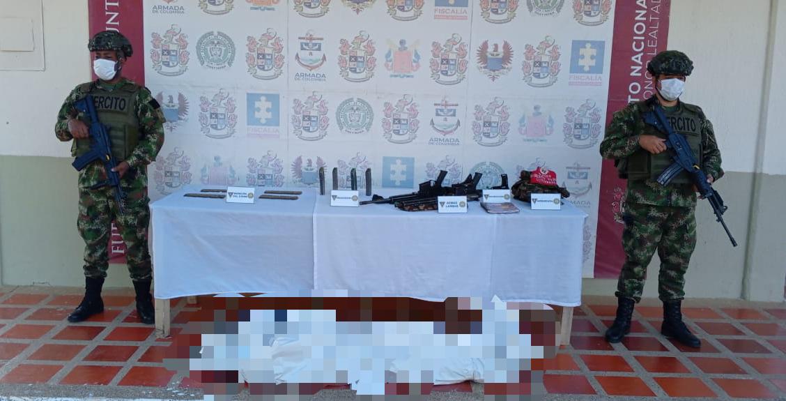 Material incautado al Clan del Golfo- foto Ejército Nacional