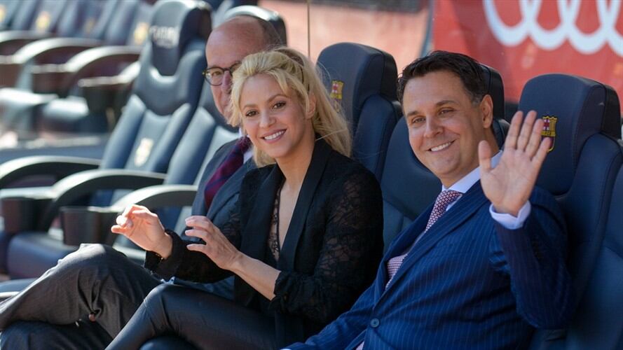 Jordi Cardoner, Shakira y Xavier Bertolin. Foto: Getty Images