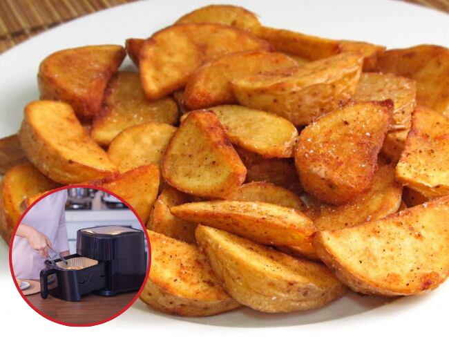 Imagen de papas en casco tomada de: 'Cocina Para Todos' / Freidora: Getty Images