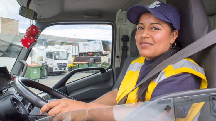 Lidia Andrea Criollo la mujer que soñaba con manejar un camión