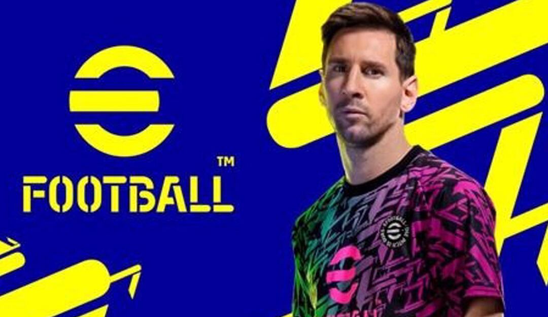 El delantero argentino Lionel Messi, imagen del videojuego EFootball