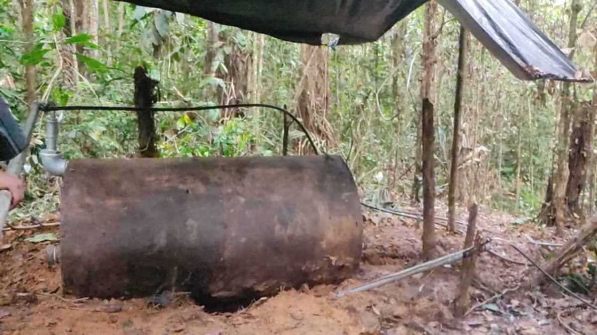 Desmantelan refinería ilegal en el Putumayo