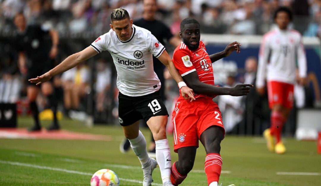 Rafael Santos Borré y Dayot Upamecano