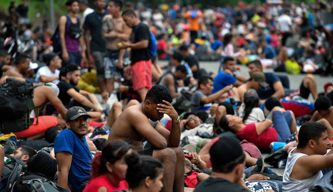 Migrantes en Centroamérica.                  Foto: Getty 