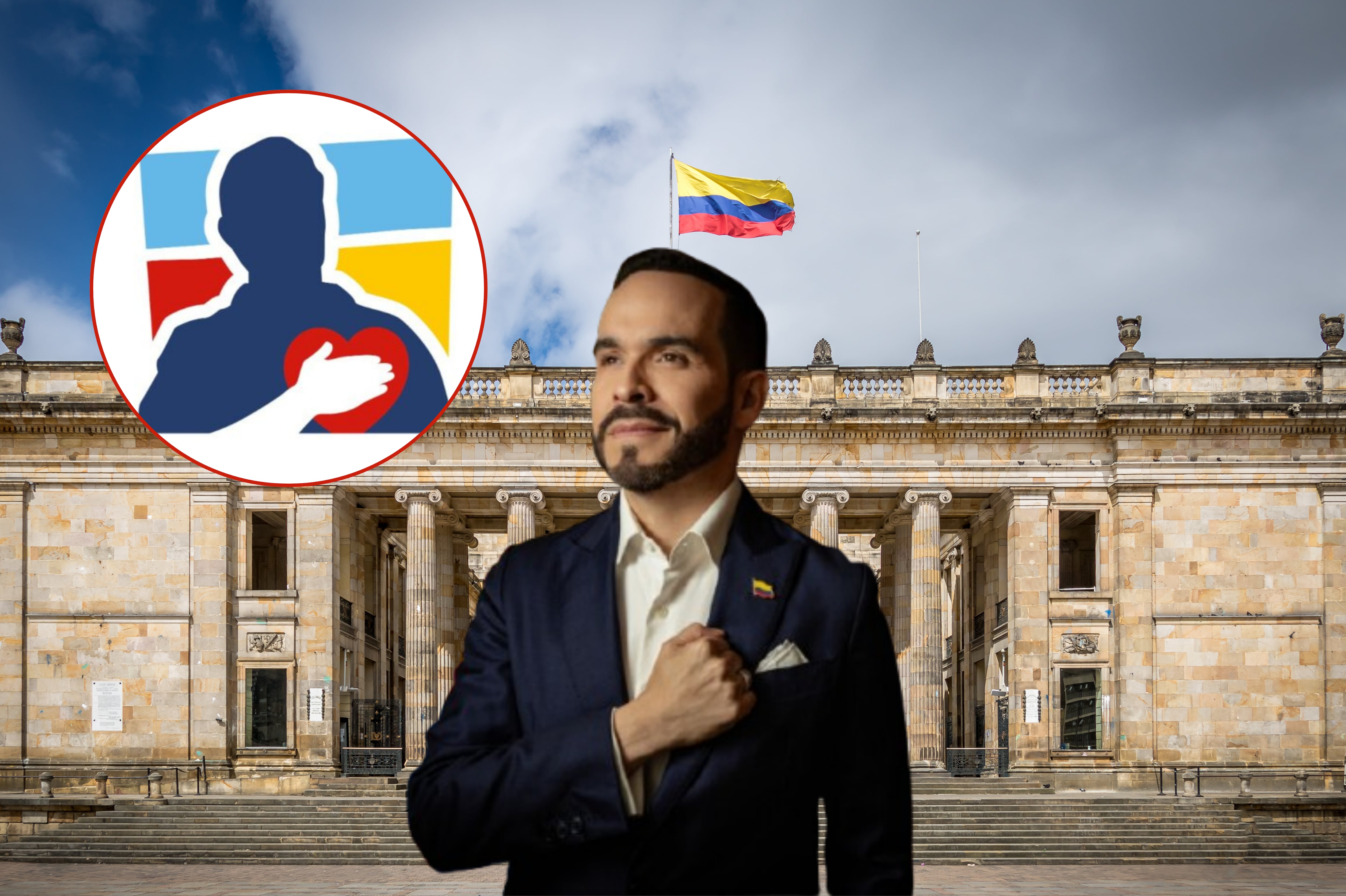 Imagen de referencia. Abelardo De La Espriella - Edificio de Gobierno: Getty Images / Logo Centro Democrático: Pagina web.