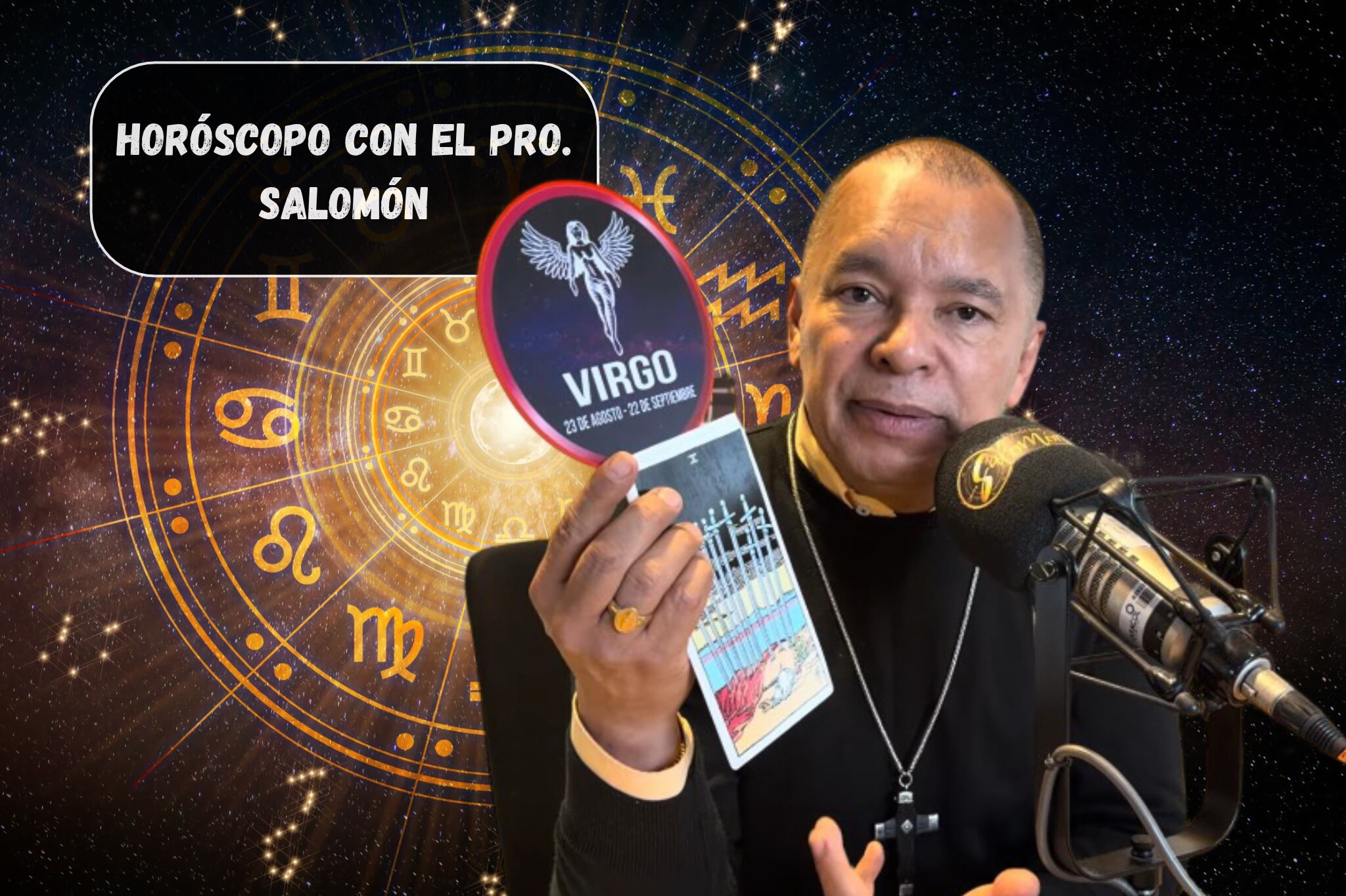 Él es el profesor Salomón, experto en la lectura del Horóscopo y el Tarot (Crédito: Profesor Salomón - Youtube) // De fondo: Imagen ilustrativa del tarot (Crédito: Thanumporn Thongkongkaew)
