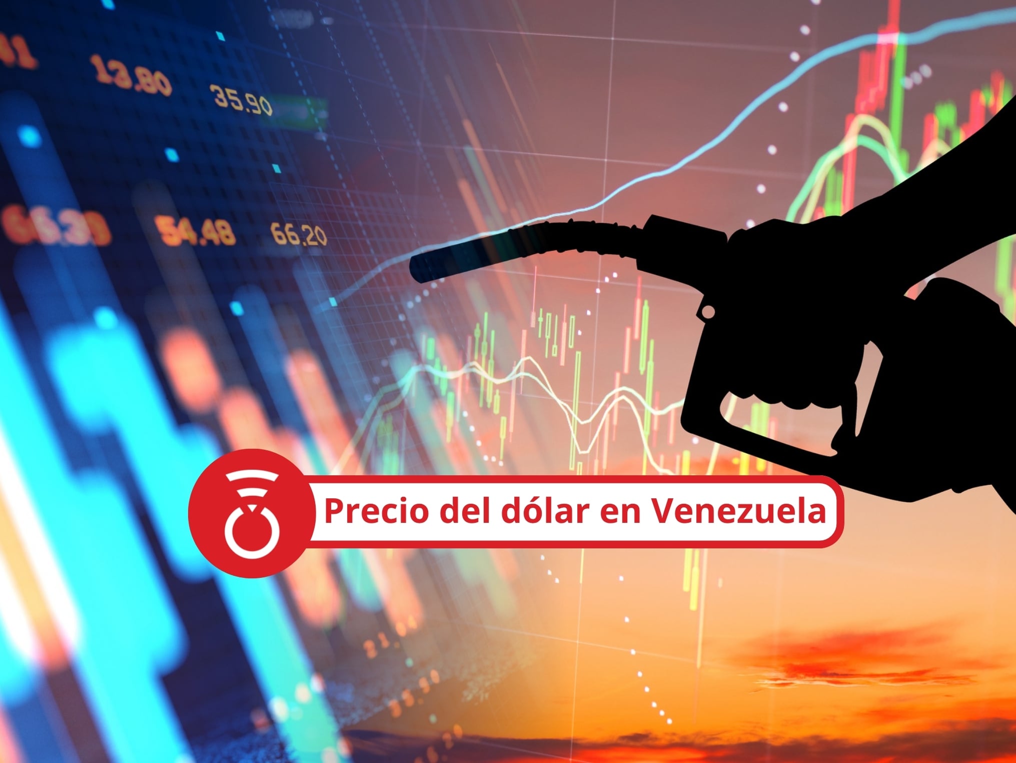 A la izquierda: Imagen de referencia de estadísticas económicas. A la derecha hay una imagen ilustrativa de una persona usando una boquilla de bombas de gasolina (crédito: Getty Images).