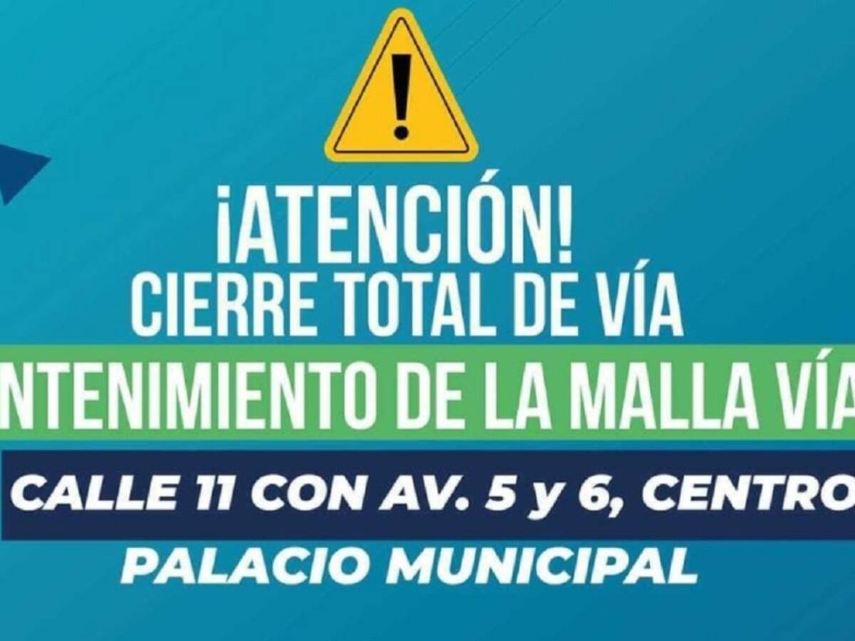 Cierres viales por mantenimiento de la malla vial en Cúcuta